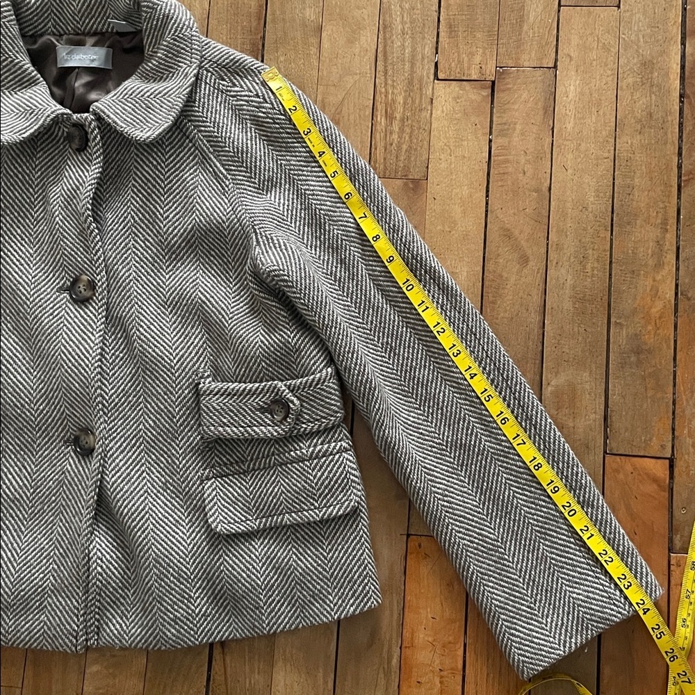 Vintage Liz Claiborne cropped Equestrian style wool coat- Size Medium - Picture 11 of 13